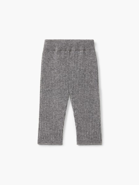 Knitted wool trousers