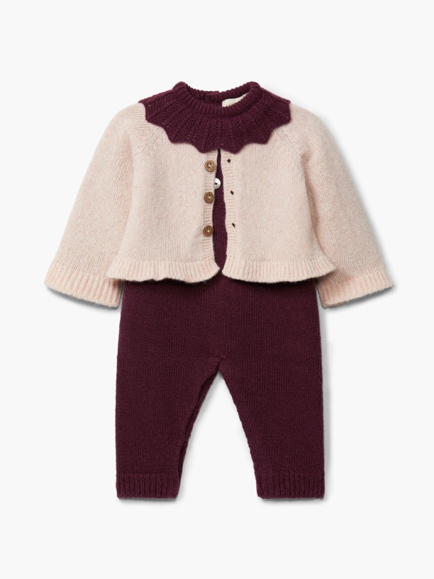 Knitted wool jumpsuit