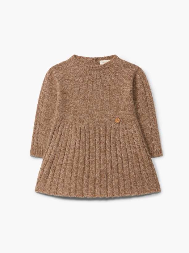 Knitted wool dress