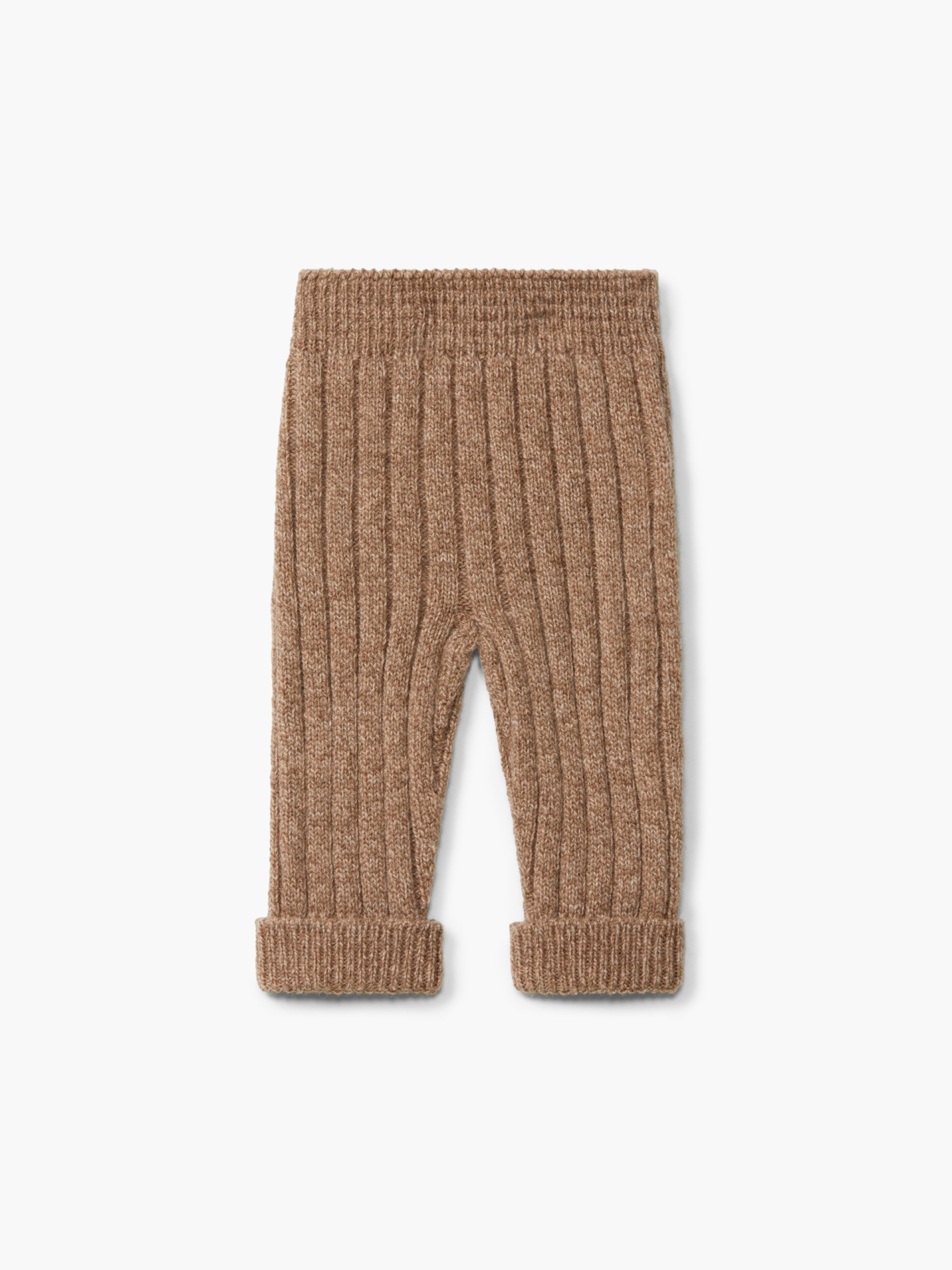 Knitted wool trousers