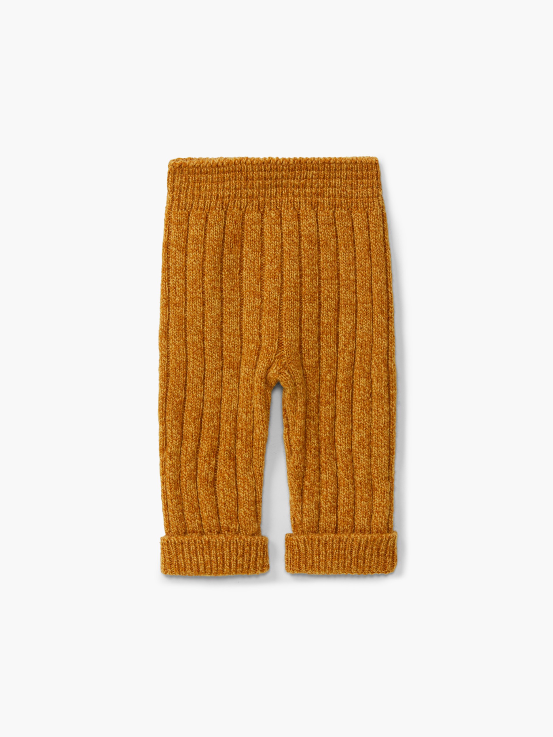 Knitted wool trousers