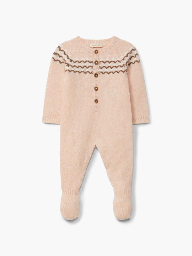 Knitted wool babygrow Knitted wool babygrow