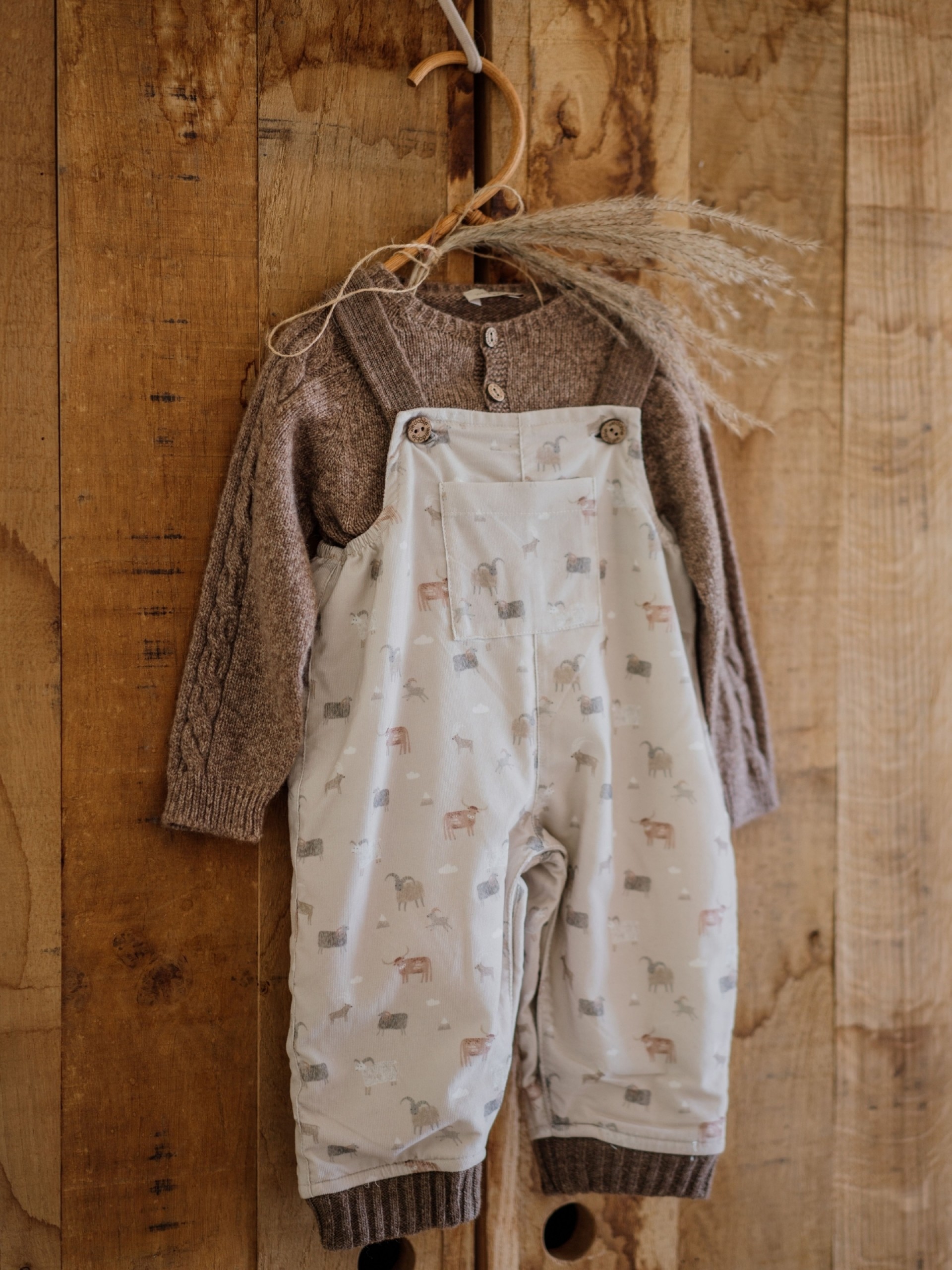 Bombazine dungarees