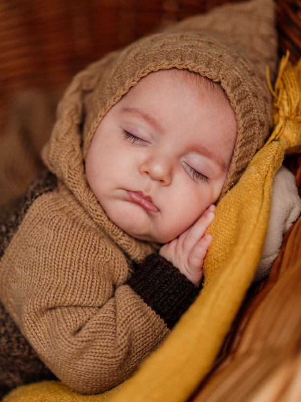 Knitted wool balaclava