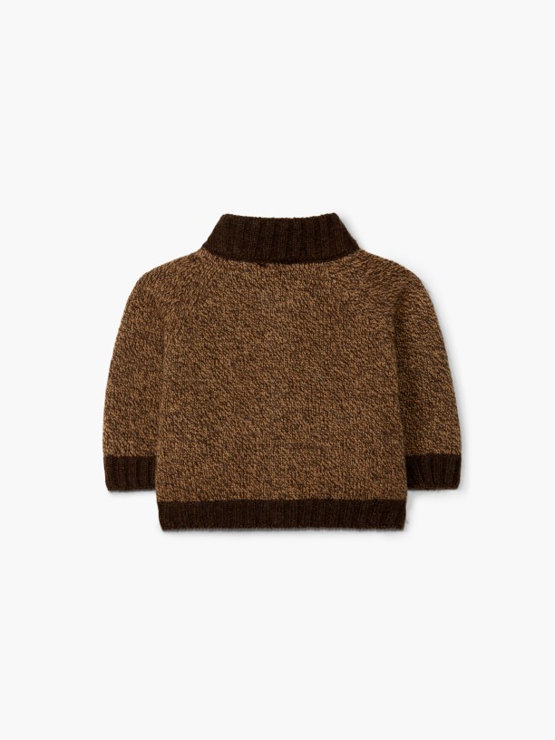 Knitted wool cardigan