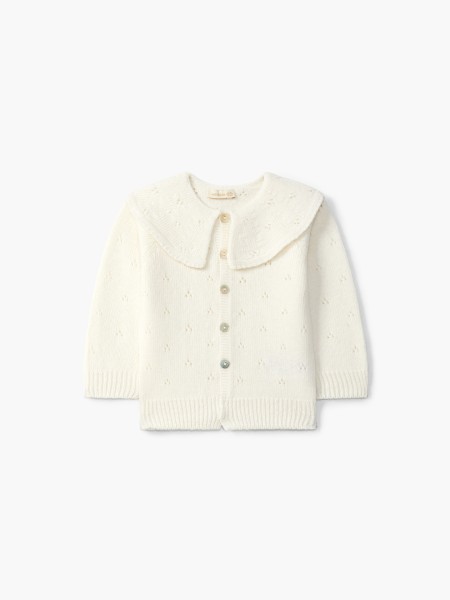 Knitted wool cardigan