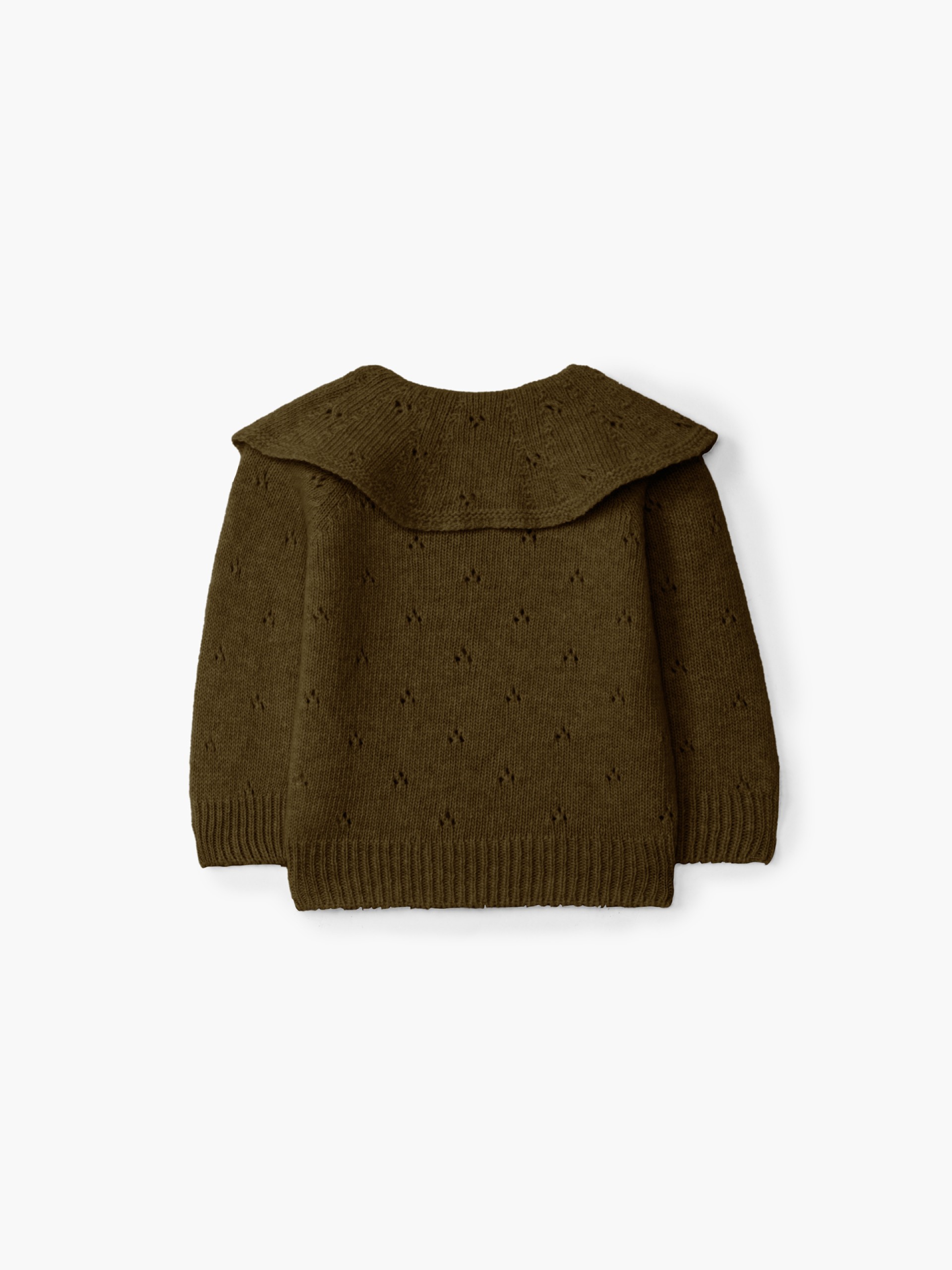 Knitted wool cardigan