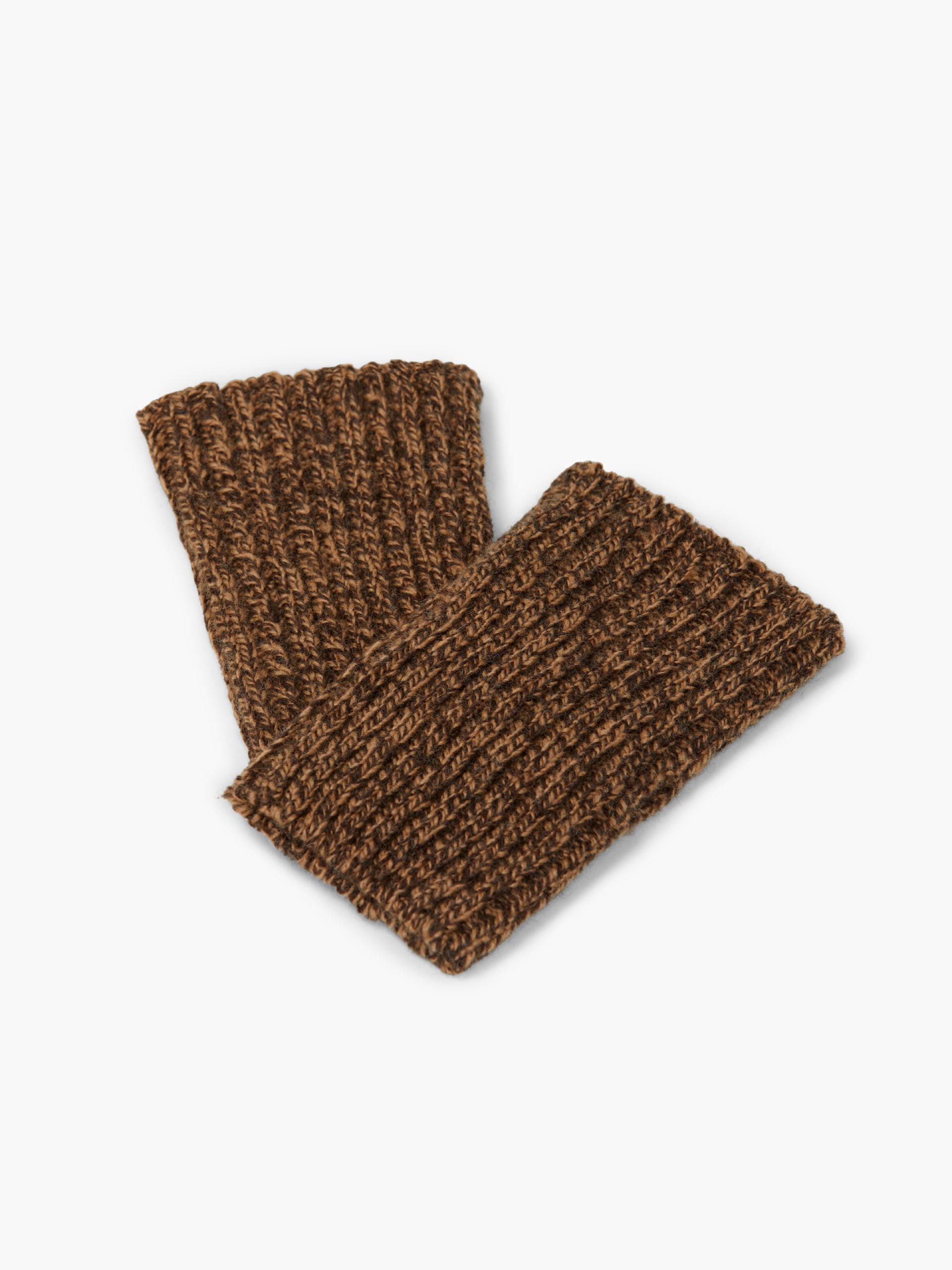 Knitted wool gloves