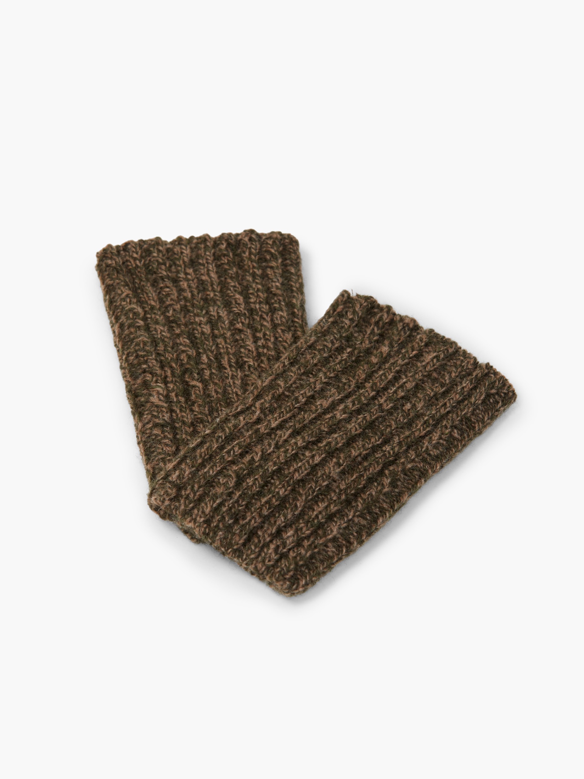 Knitted wool gloves