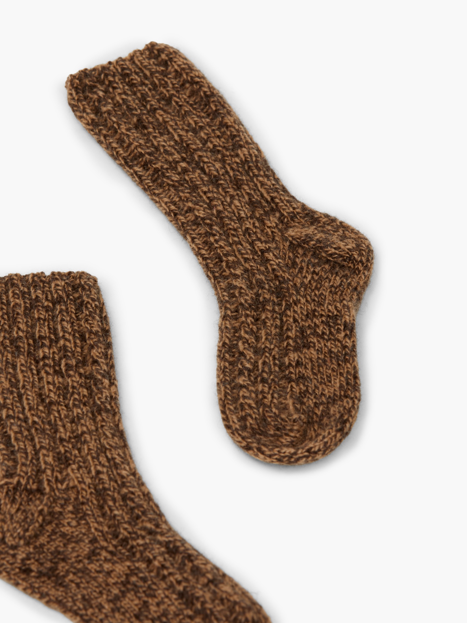Knitted wool socks