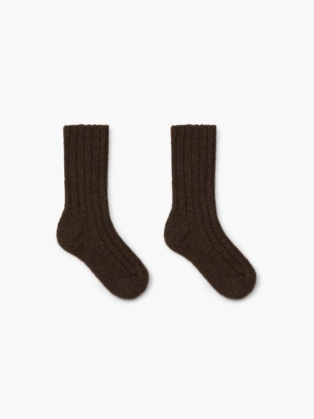 Knitted wool socks