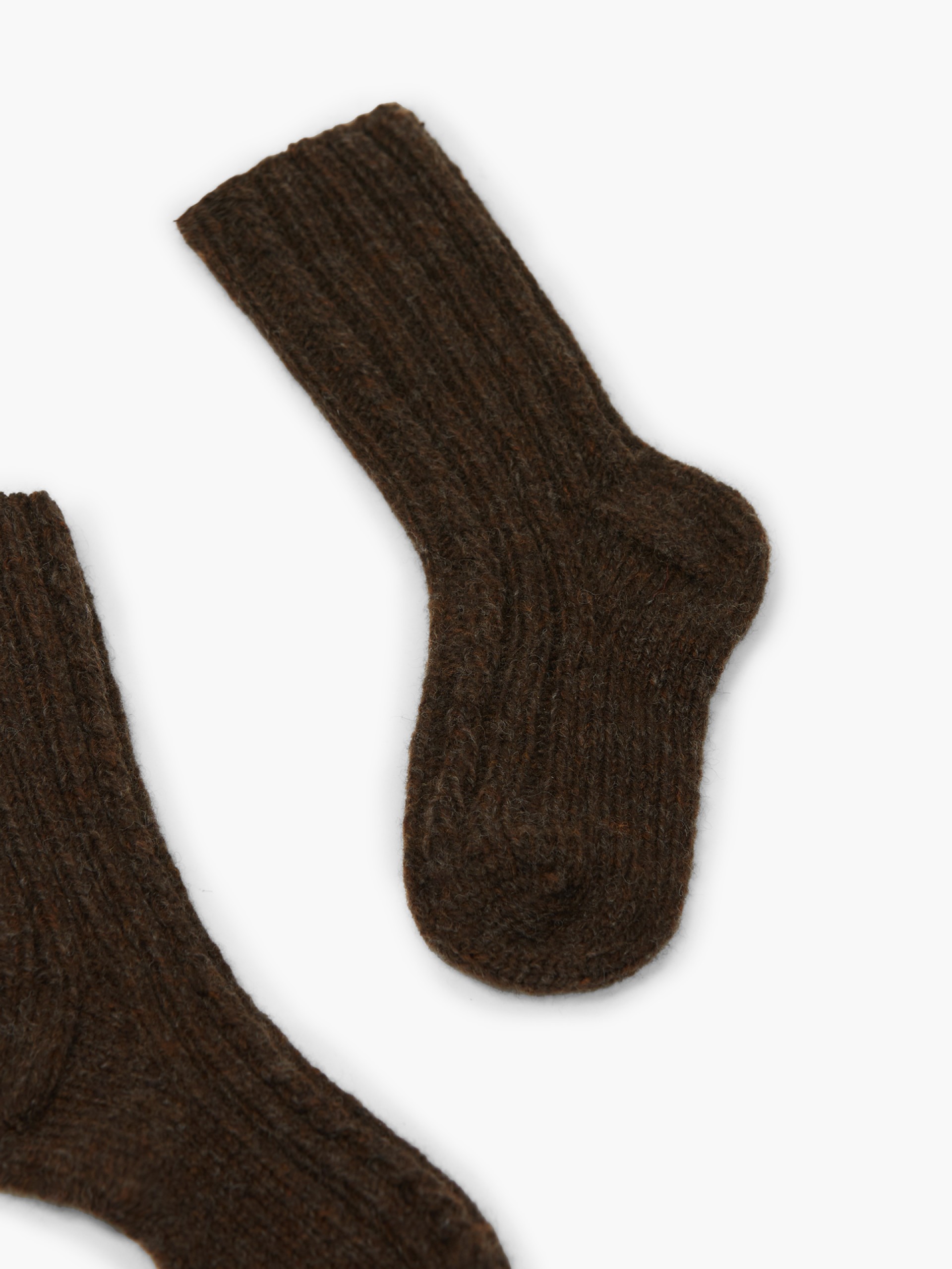Knitted wool socks