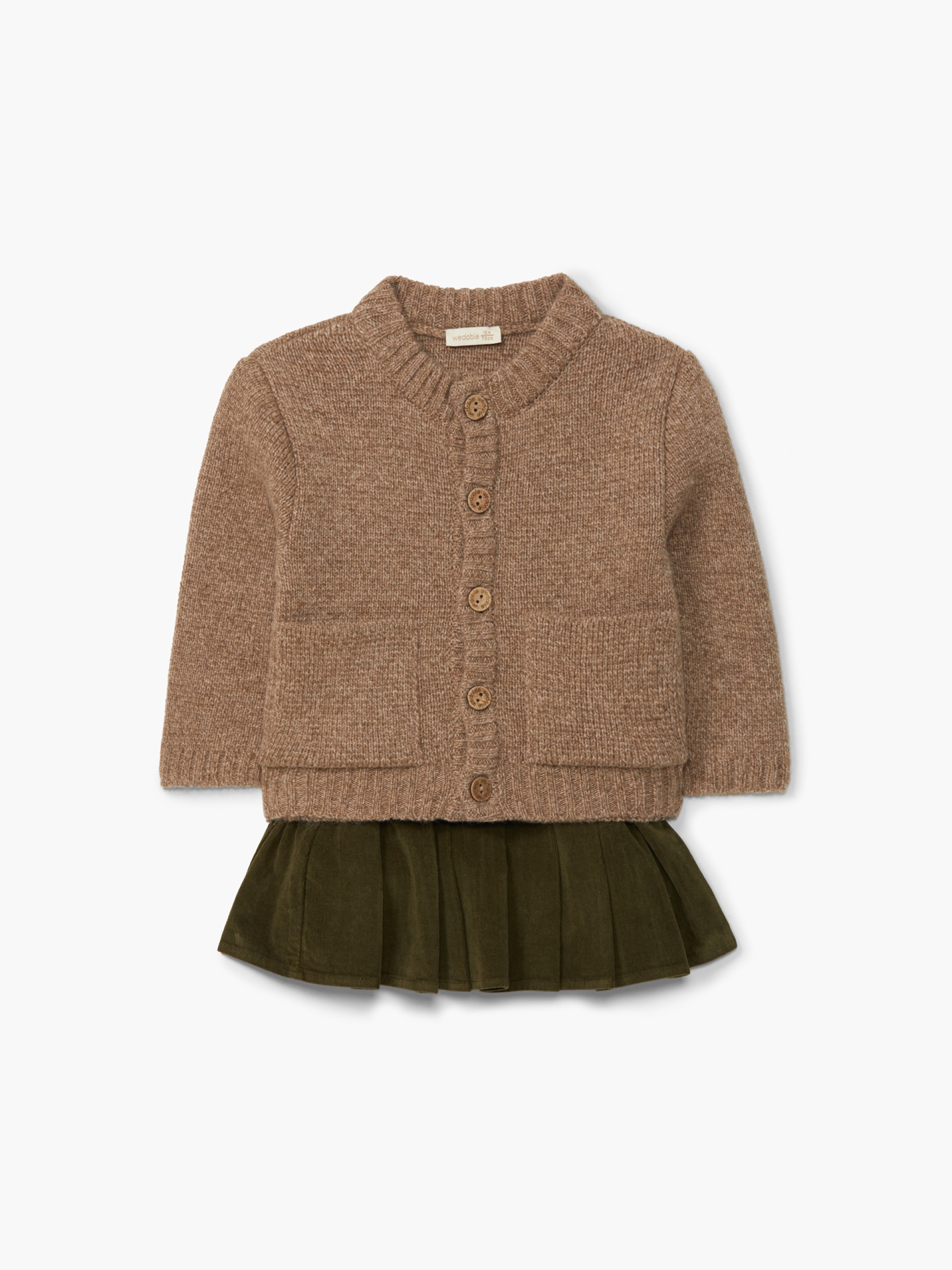 Knitted wool cardigan