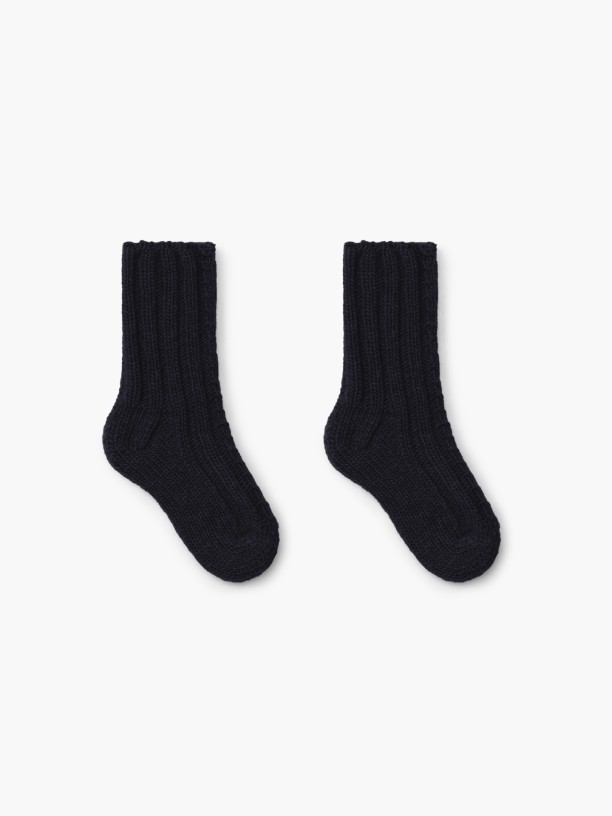 Knitted wool socks