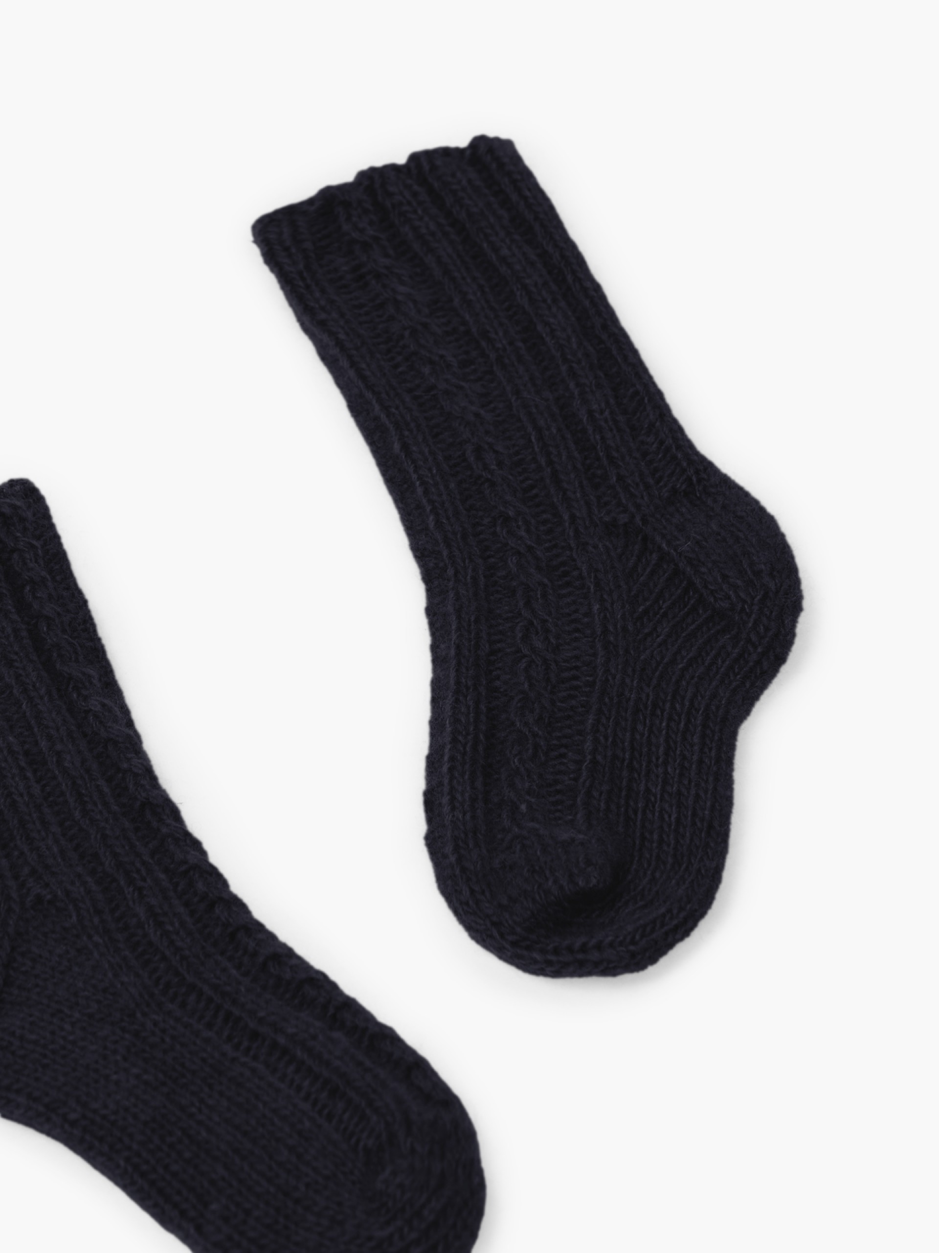 Knitted wool socks