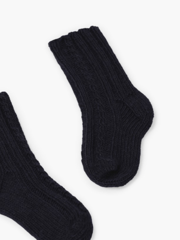 Knitted wool socks