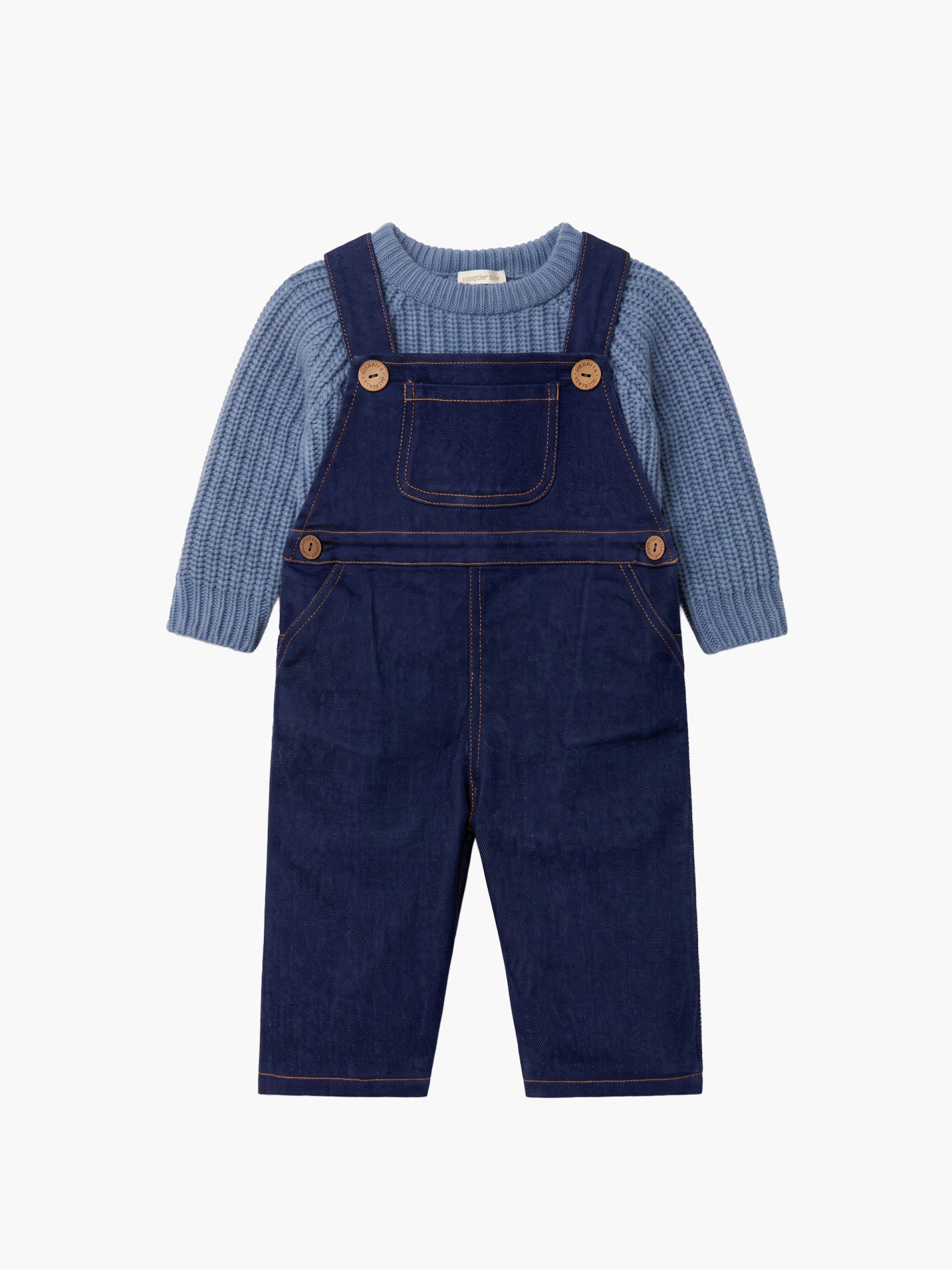 Denim dungarees