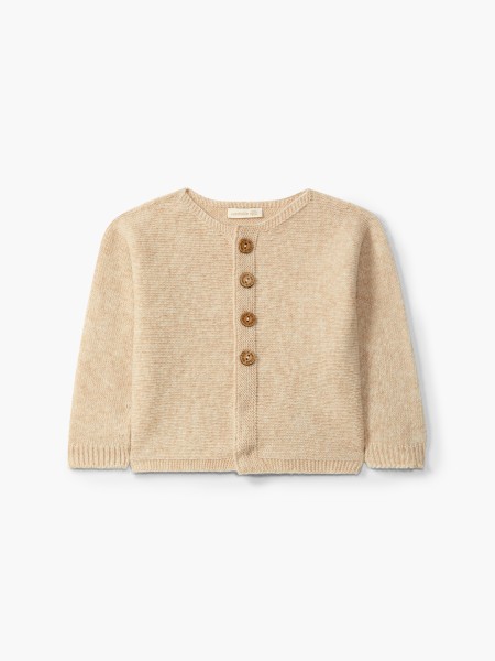 Knitted wool cardigan
