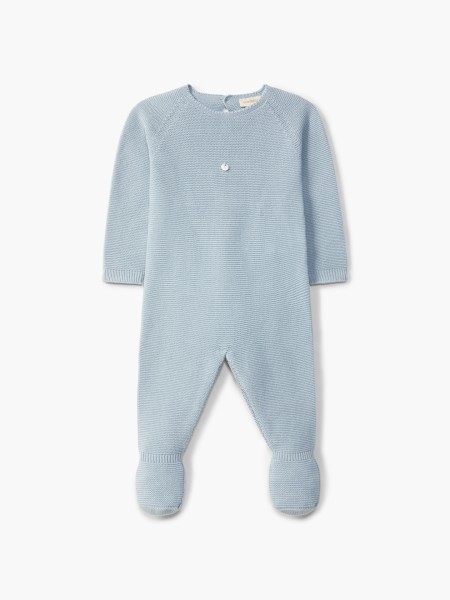 Knitted wool babygrow