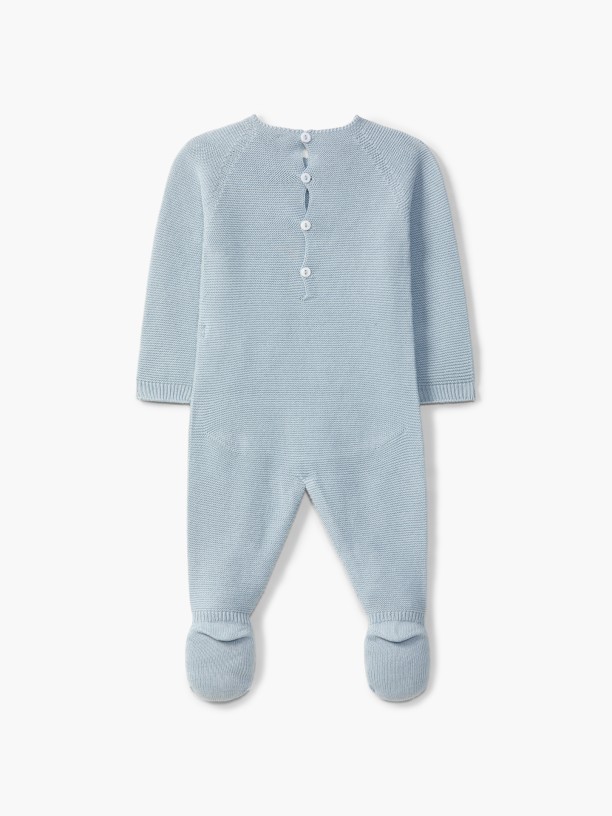 Knitted wool babygrow