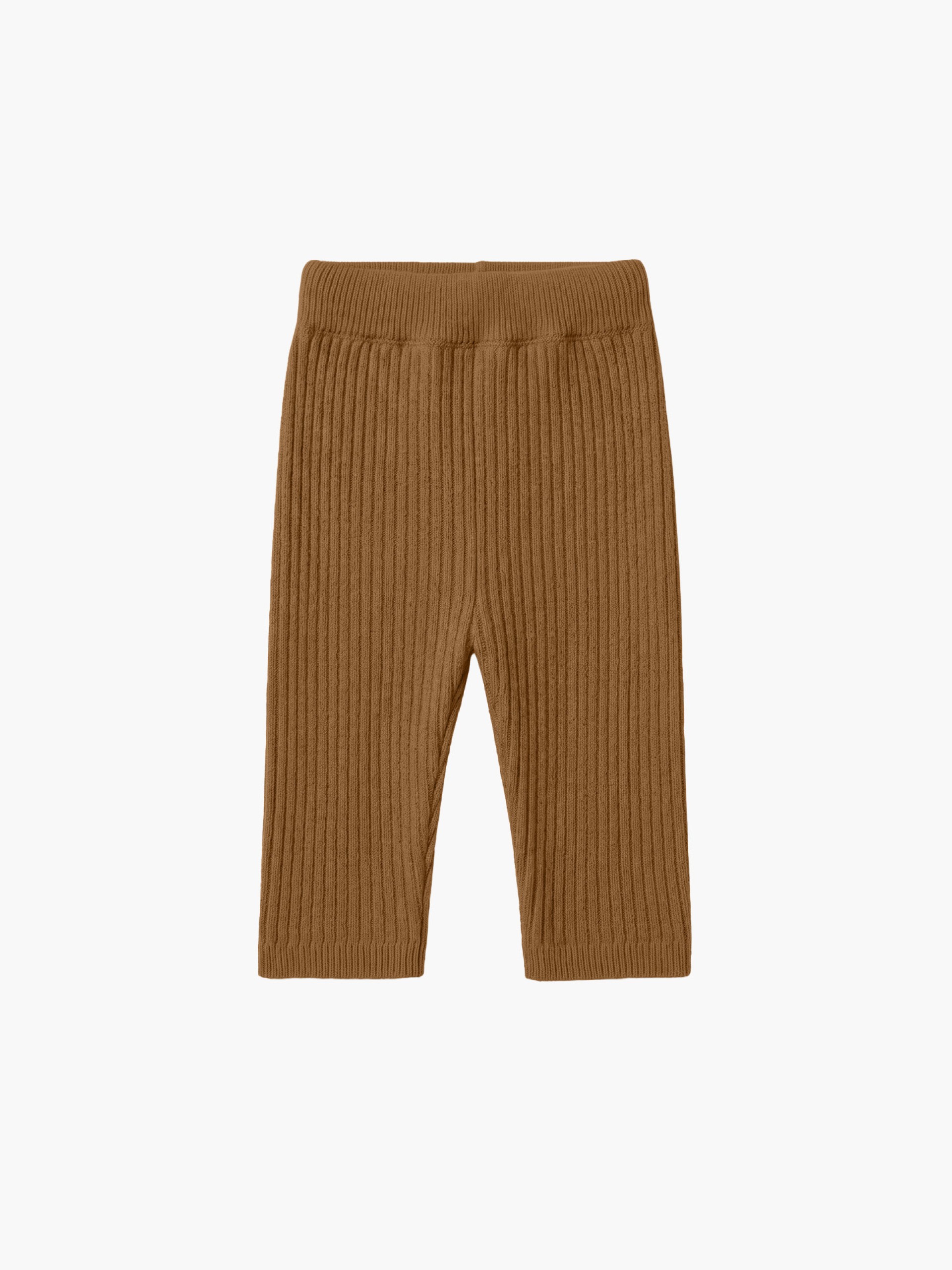 Knitted wool trousers