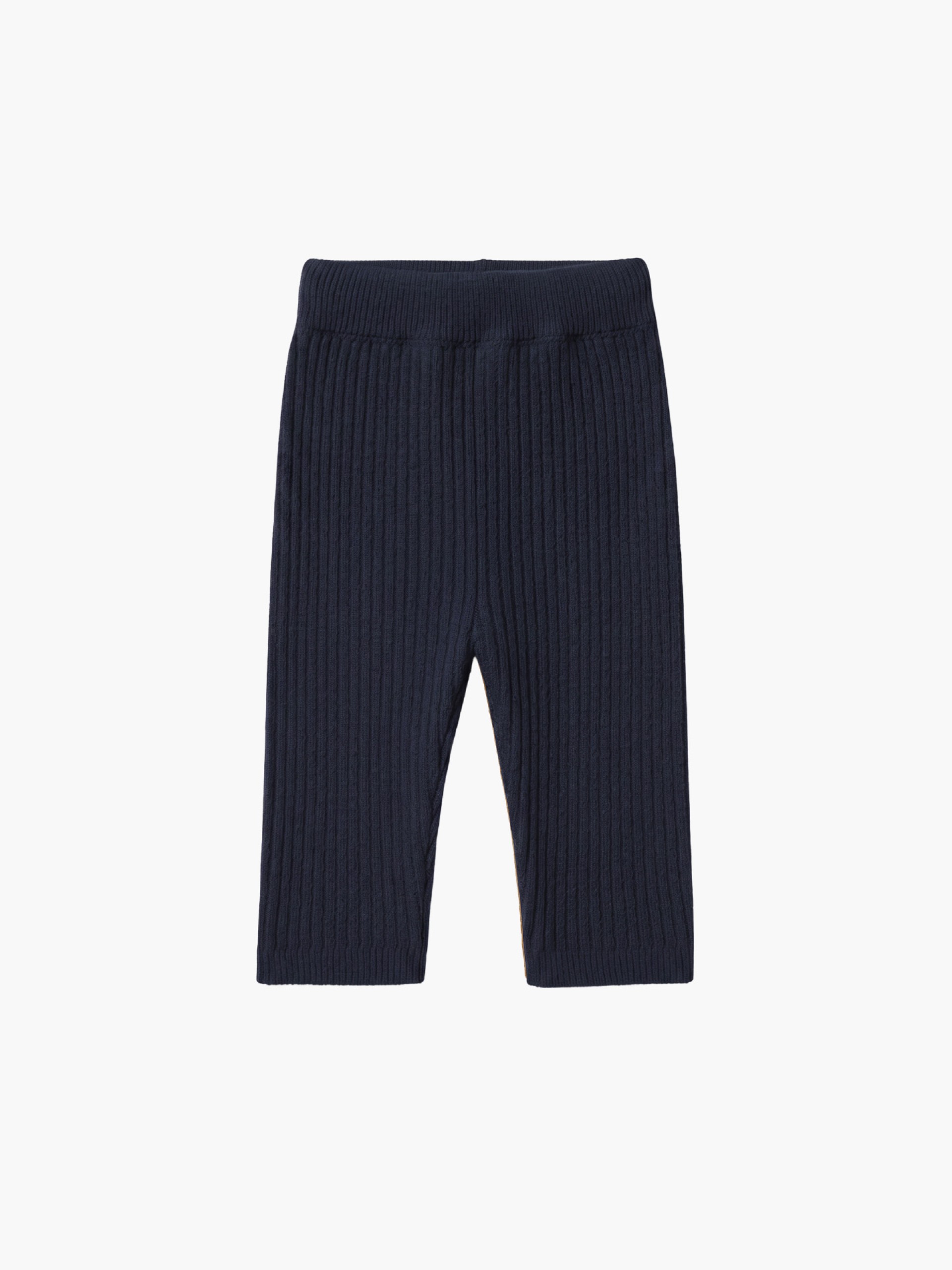 Knitted wool trousers