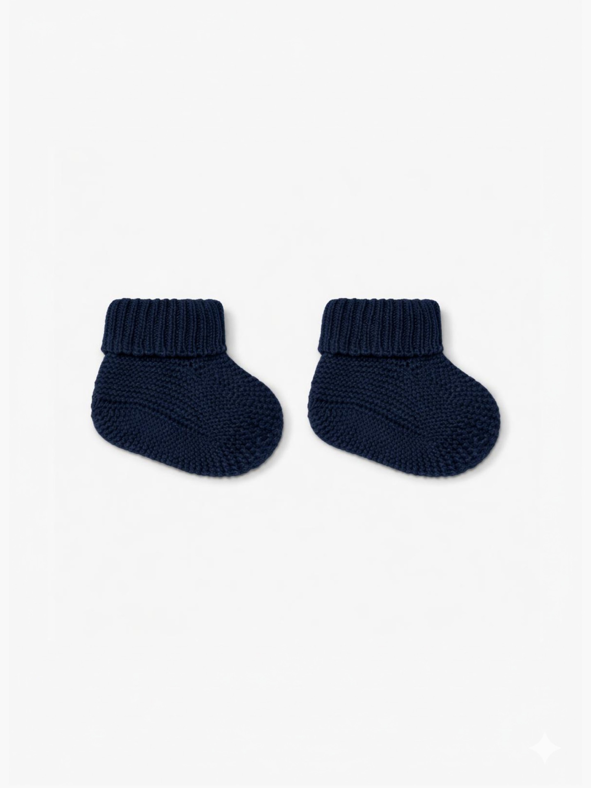 Knitted wool booties