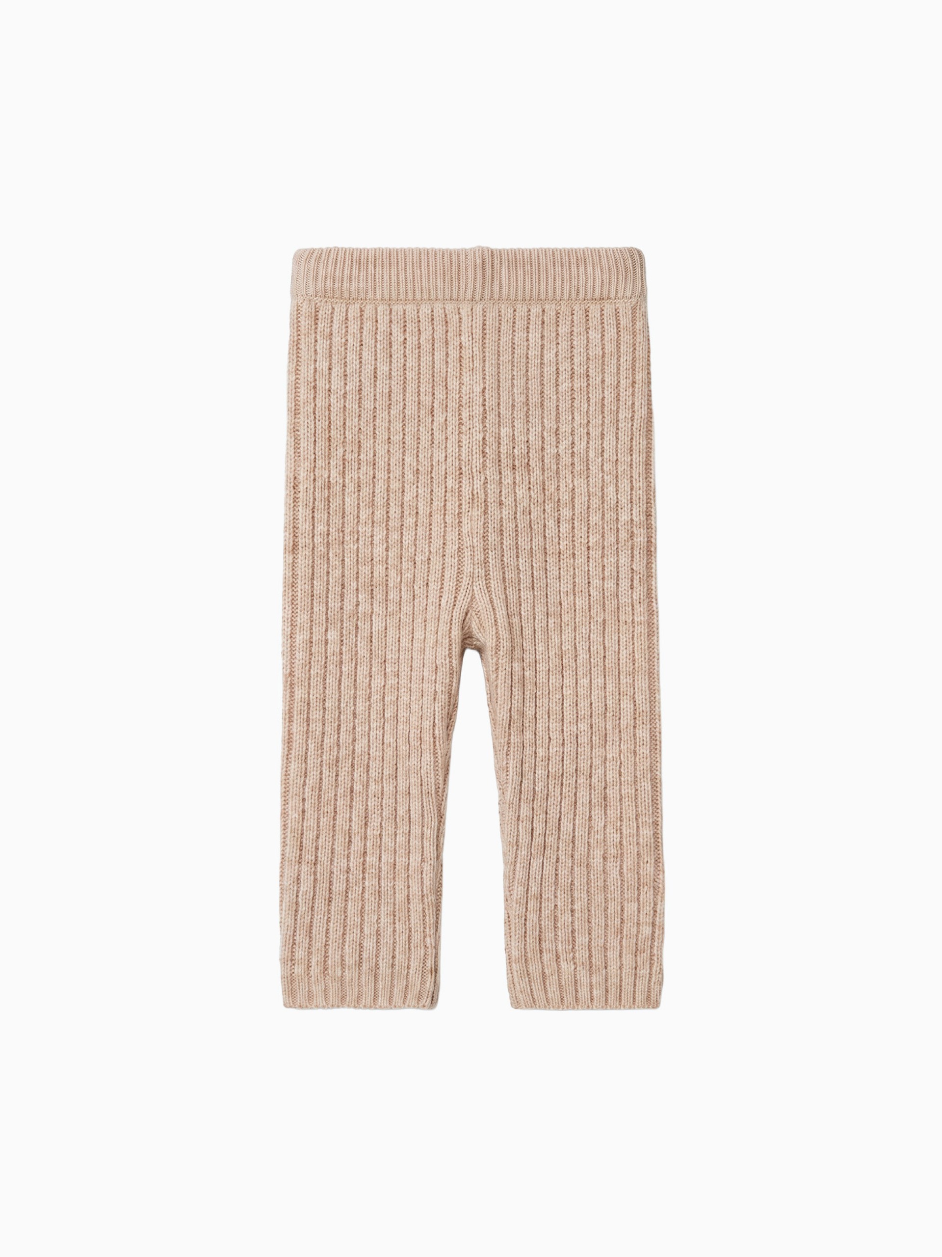 Knitted wool trousers