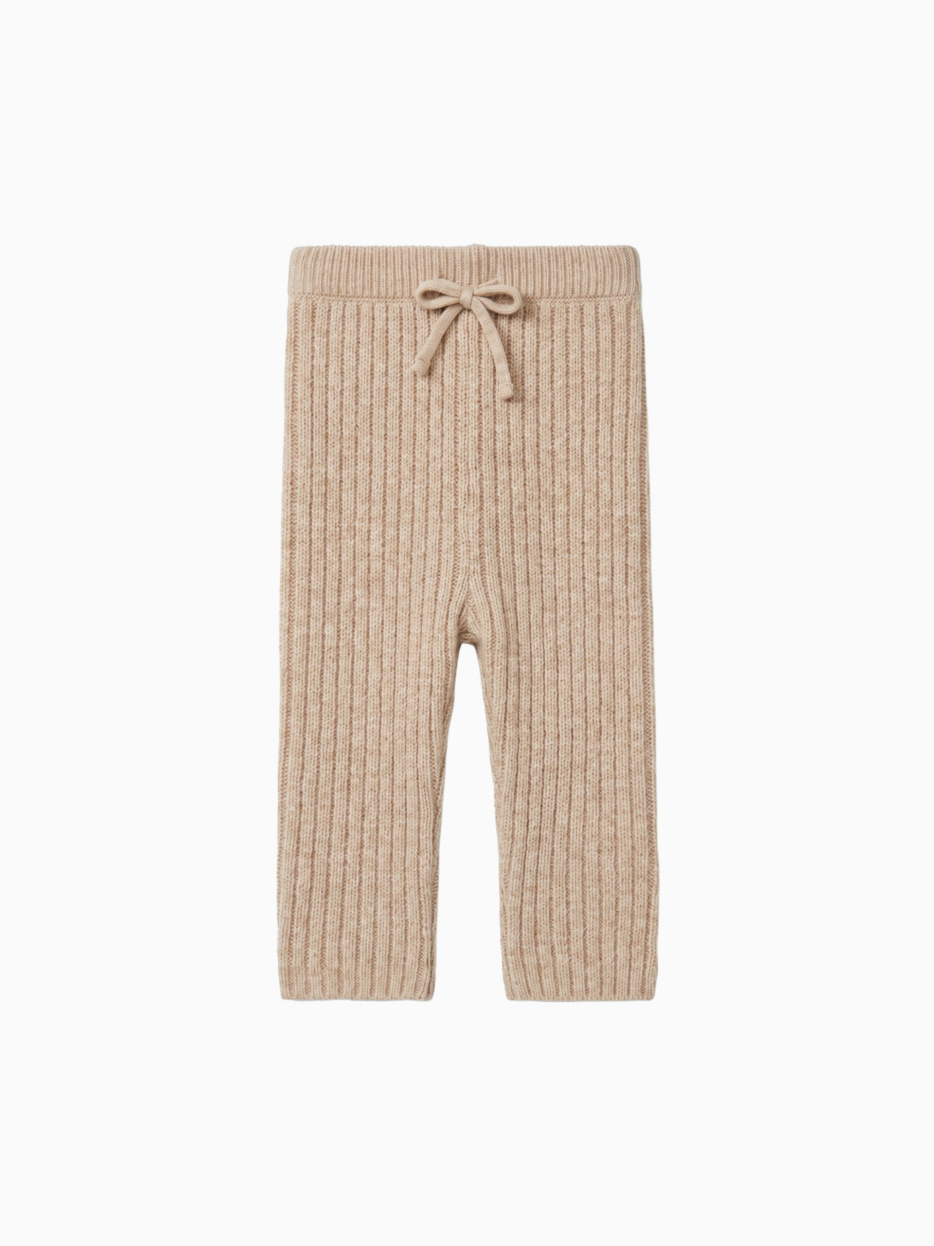 Knitted wool trousers