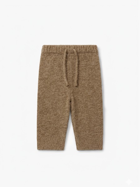Knitted wool trousers