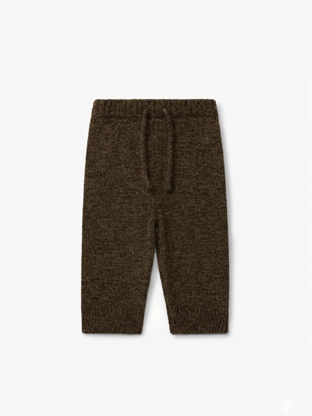 Knitted wool trousers