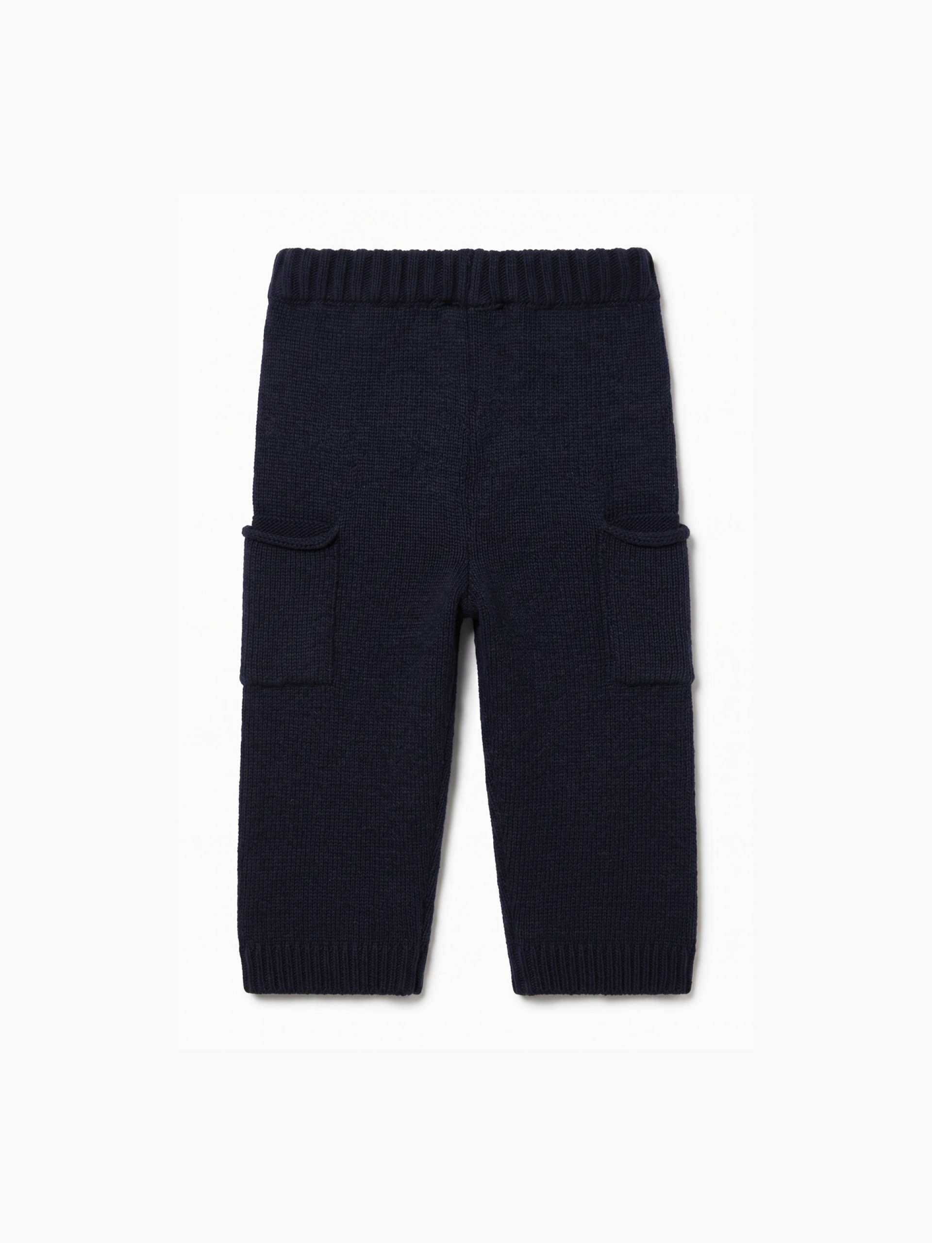 Knitted wool trousers