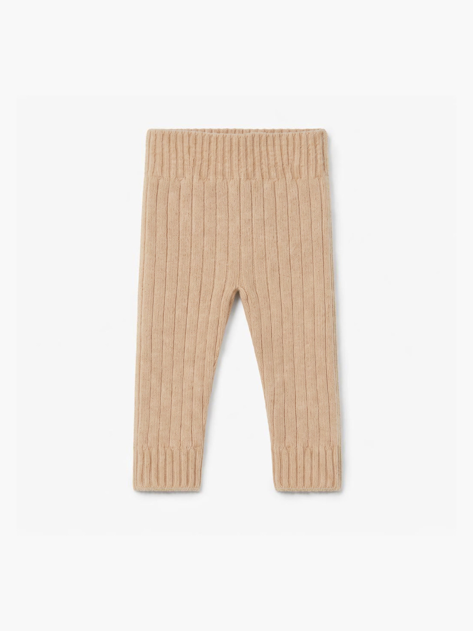Knitted wool trousers