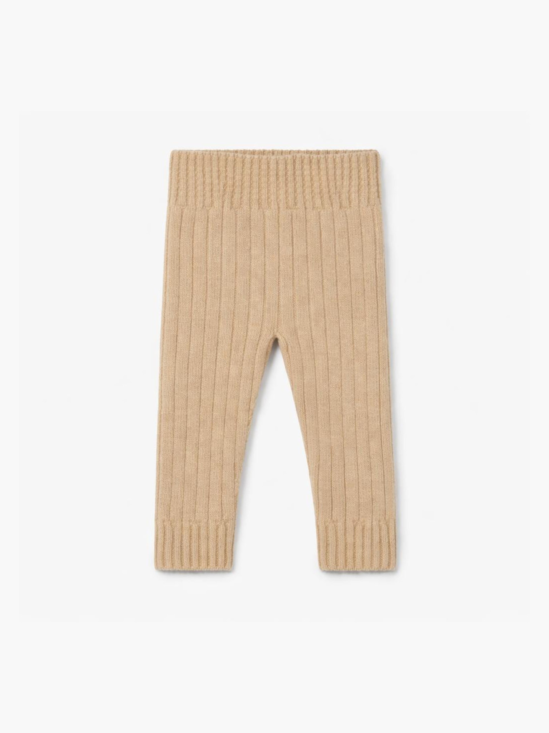 Knitted wool trousers