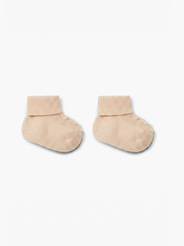 Knitted booties