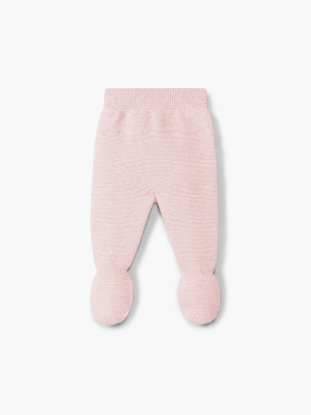 Knitted cashmere trousers
