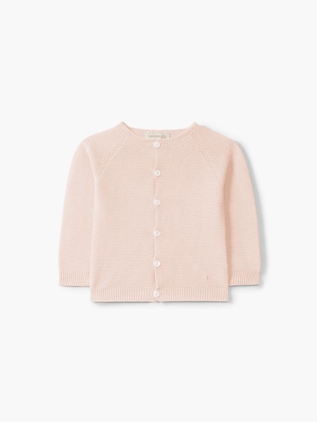 Knitted wool cardigan